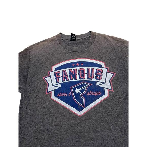 Famous Stars & Straps Men’s T-Shirt - Distressed‎ Grunge Skater - size L - Picture 2 of 7